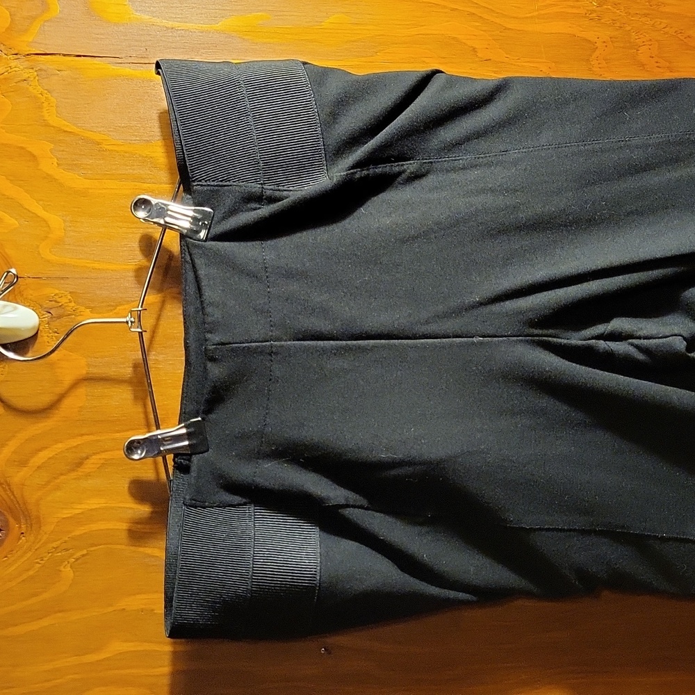No button elastic waist dress pants